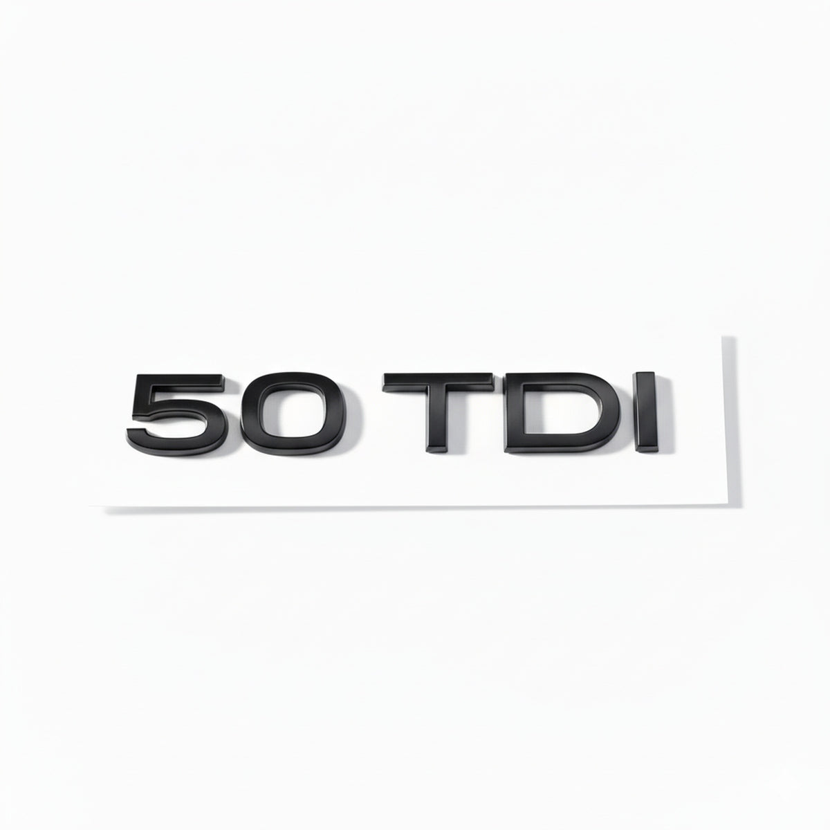 Emblemă Audi 50 TDI pentru portbagaj / haion, Negru Lucios