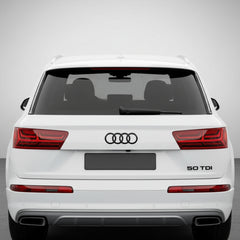 Emblemă Audi 50 TDI pentru portbagaj / haion, Negru Lucios