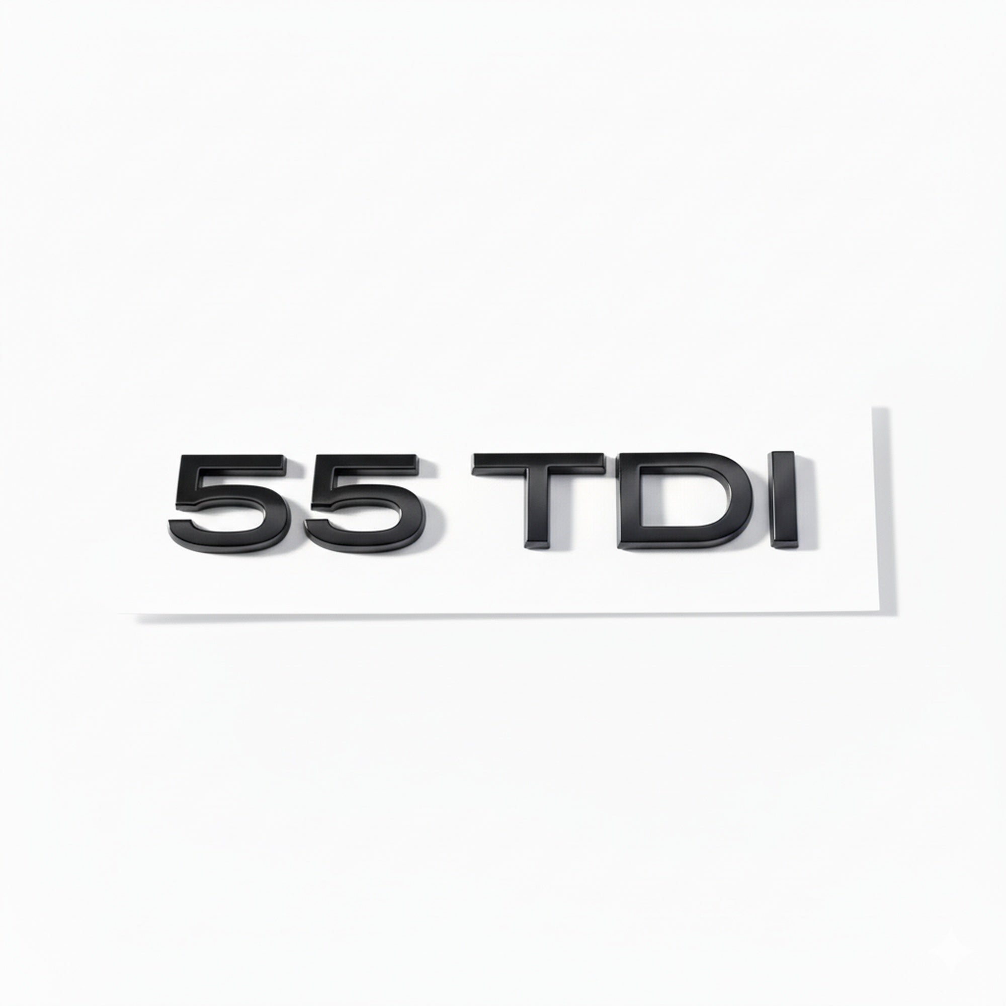 Emblemă Audi 55 TDI pentru portbagaj / haion, Negru Lucios
