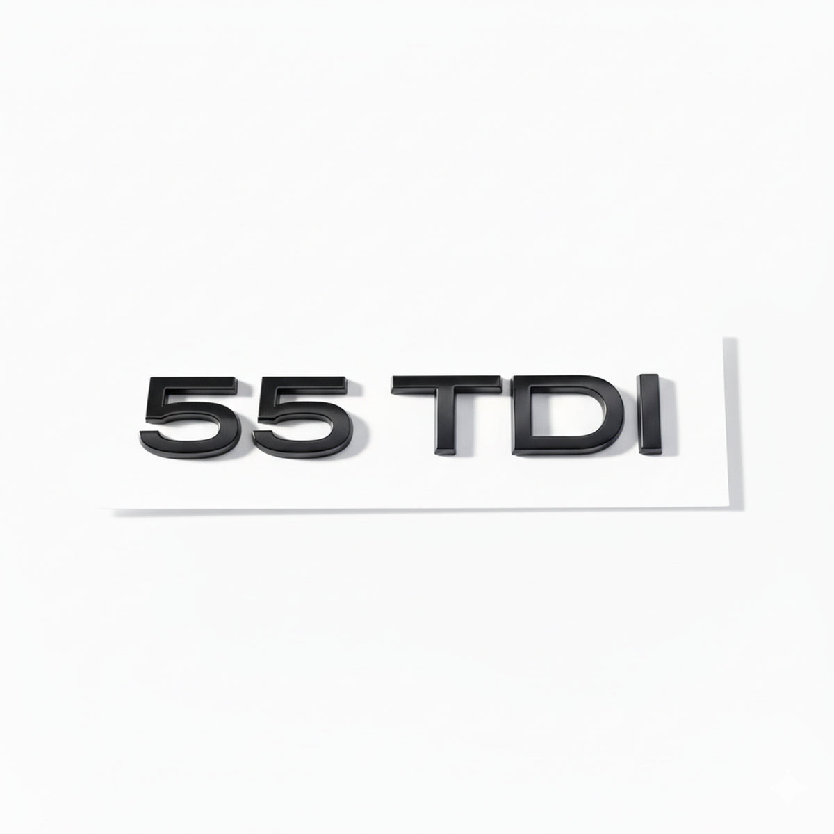 Emblemă Audi 55 TDI pentru portbagaj / haion, Negru Lucios