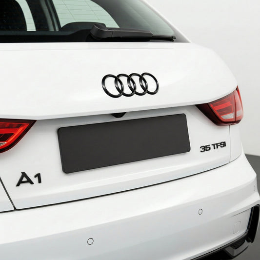 Emblemă Audi A1 pentru portbagaj / haion, Negru Lucios