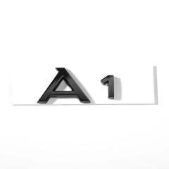 Emblemă Audi A1 pentru portbagaj / haion, Negru Lucios