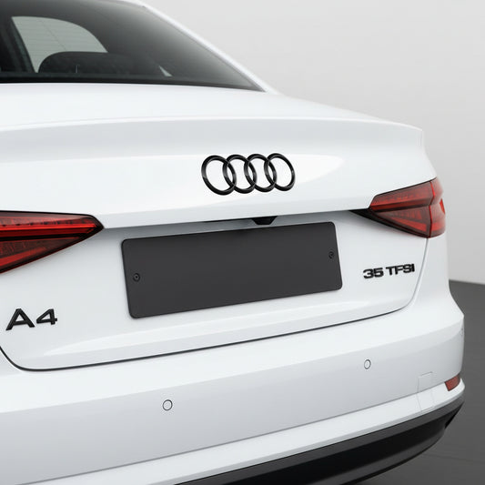 Emblemă Audi A4 pentru portbagaj / haion, Negru Lucios