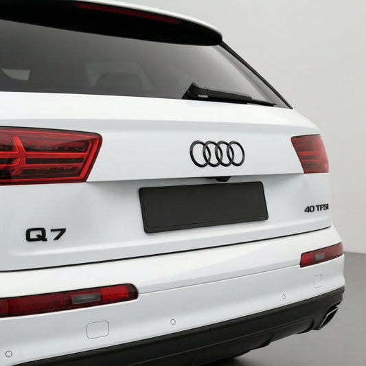 Emblemă Audi Q7 pentru portbagaj / haion, Negru Lucios