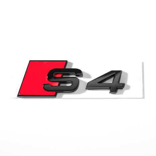 Emblemă Audi S4 pentru portbagaj / haion, Negru Lucios