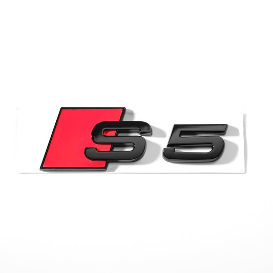Emblemă Audi S5 pentru portbagaj / haion, Negru Lucios