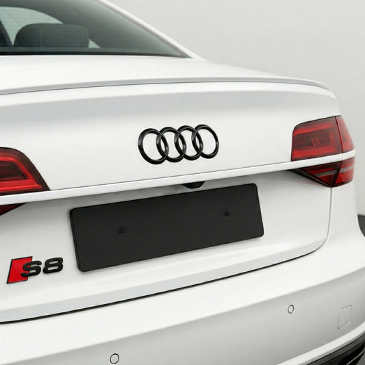 Emblemă Audi S8 pentru portbagaj / haion, Negru Lucios