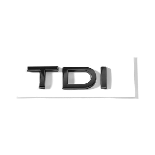 Emblemă Audi TDI pentru portbagaj / haion, Negru Lucios