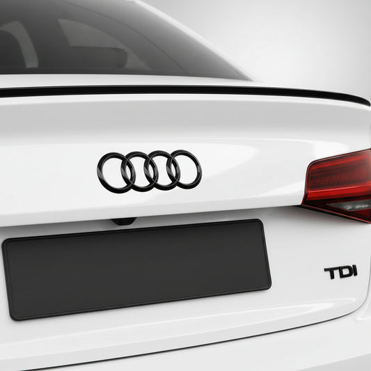 Emblemă Audi TDI pentru portbagaj / haion, Negru Lucios