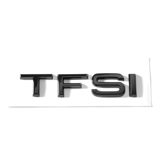 Emblemă Audi TFSI pentru portbagaj / haion, Negru Lucios