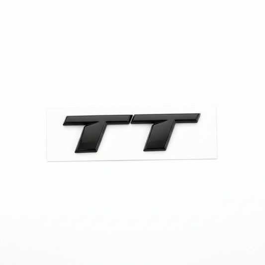 Emblemă Audi TT pentru portbagaj / haion, Negru Lucios