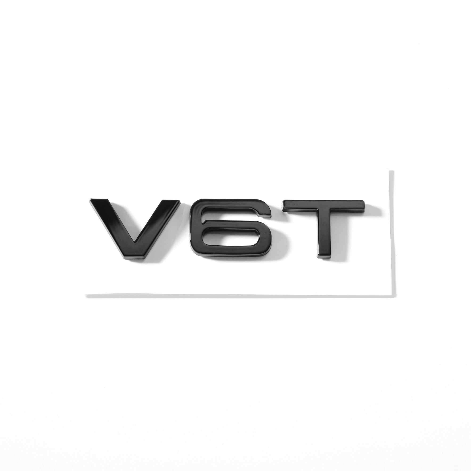 Emblemă Audi V6T pentru aripă, Negru Lucios
