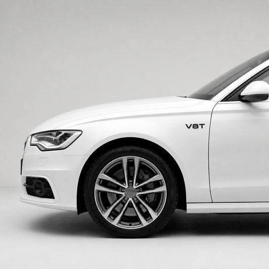 Emblemă Audi V8T pentru aripă, Negru Lucios