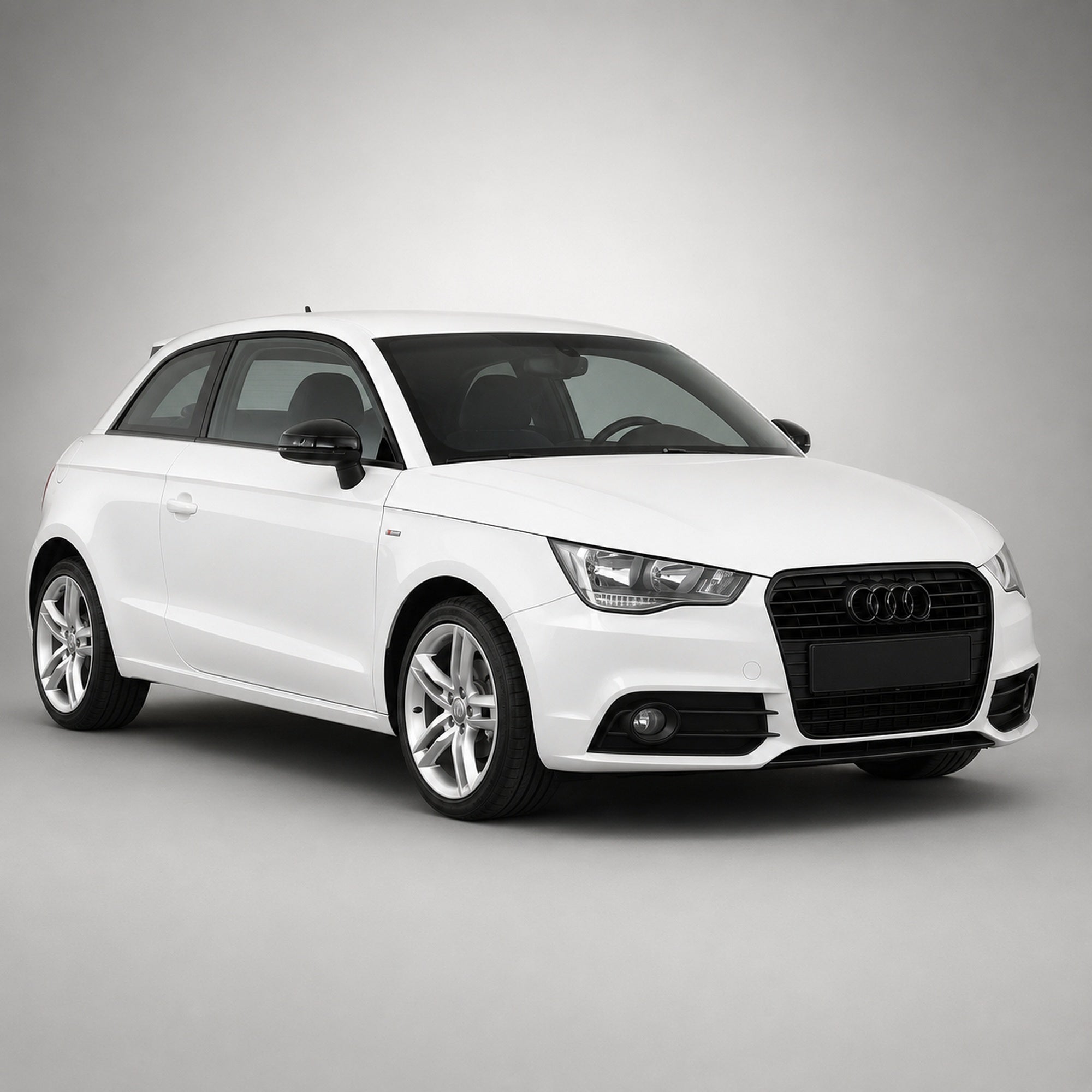 Set embleme Audi A1 8X/GB, A6 C8, A7 C8, 273+202 mm, Negru Lucios