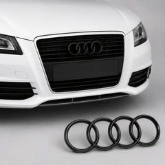 Set embleme Audi A3 8P, A4 B6/B7, 273+177 mm, Negru Lucios