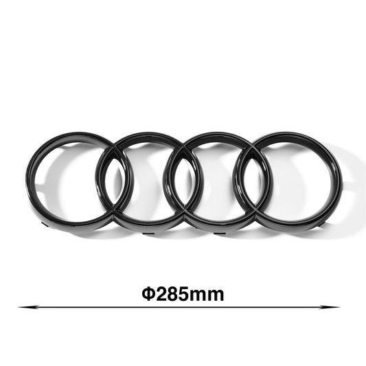 Set embleme Audi A6 C7, Q2 GA, Q3 8U/F3, Q5 8R/FY, Q8, 285+202 mm, Negru Lucios
