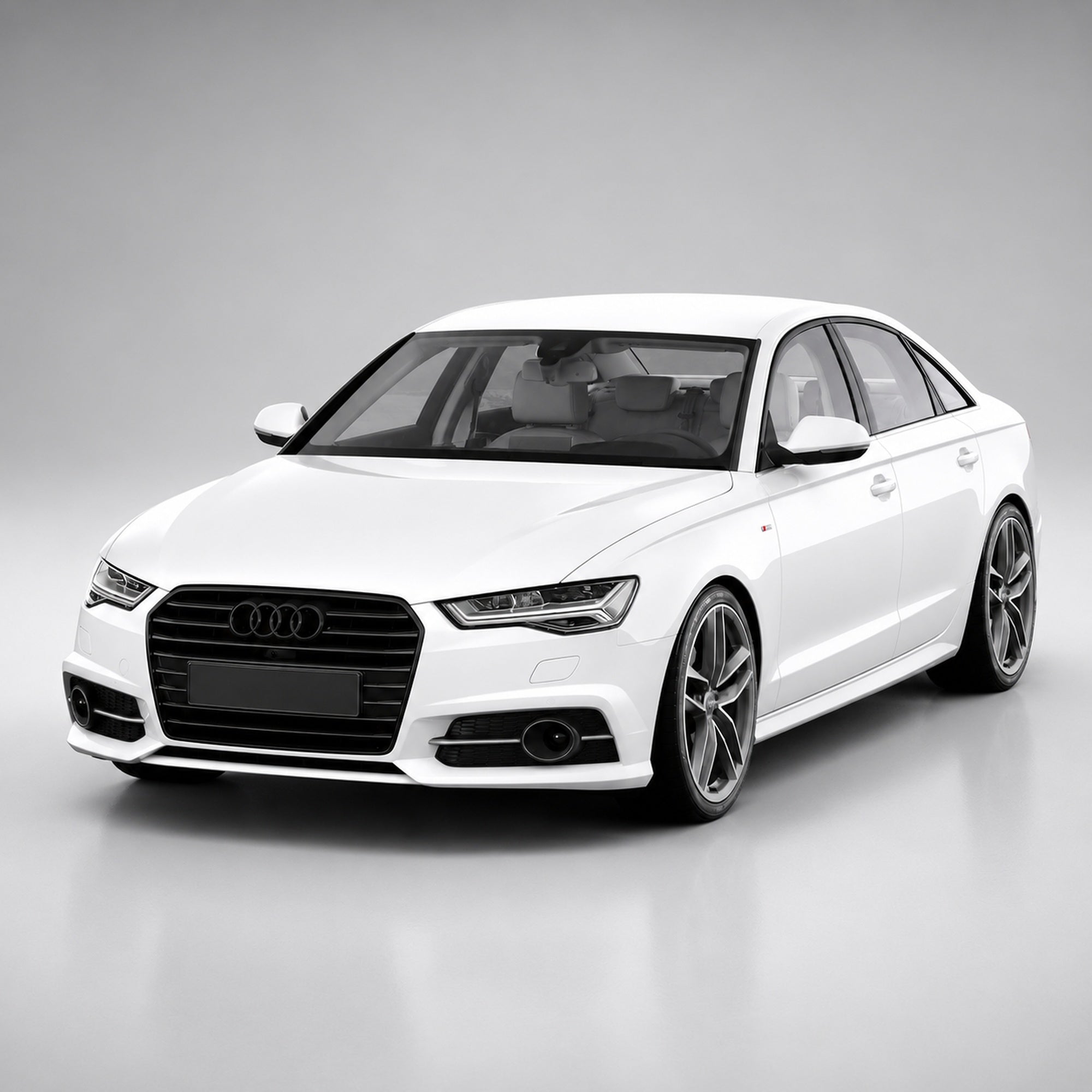 Set embleme Audi A6 C7, Q2 GA, Q3 8U/F3, Q5 8R/FY, Q8, 285+202 mm, Negru Lucios