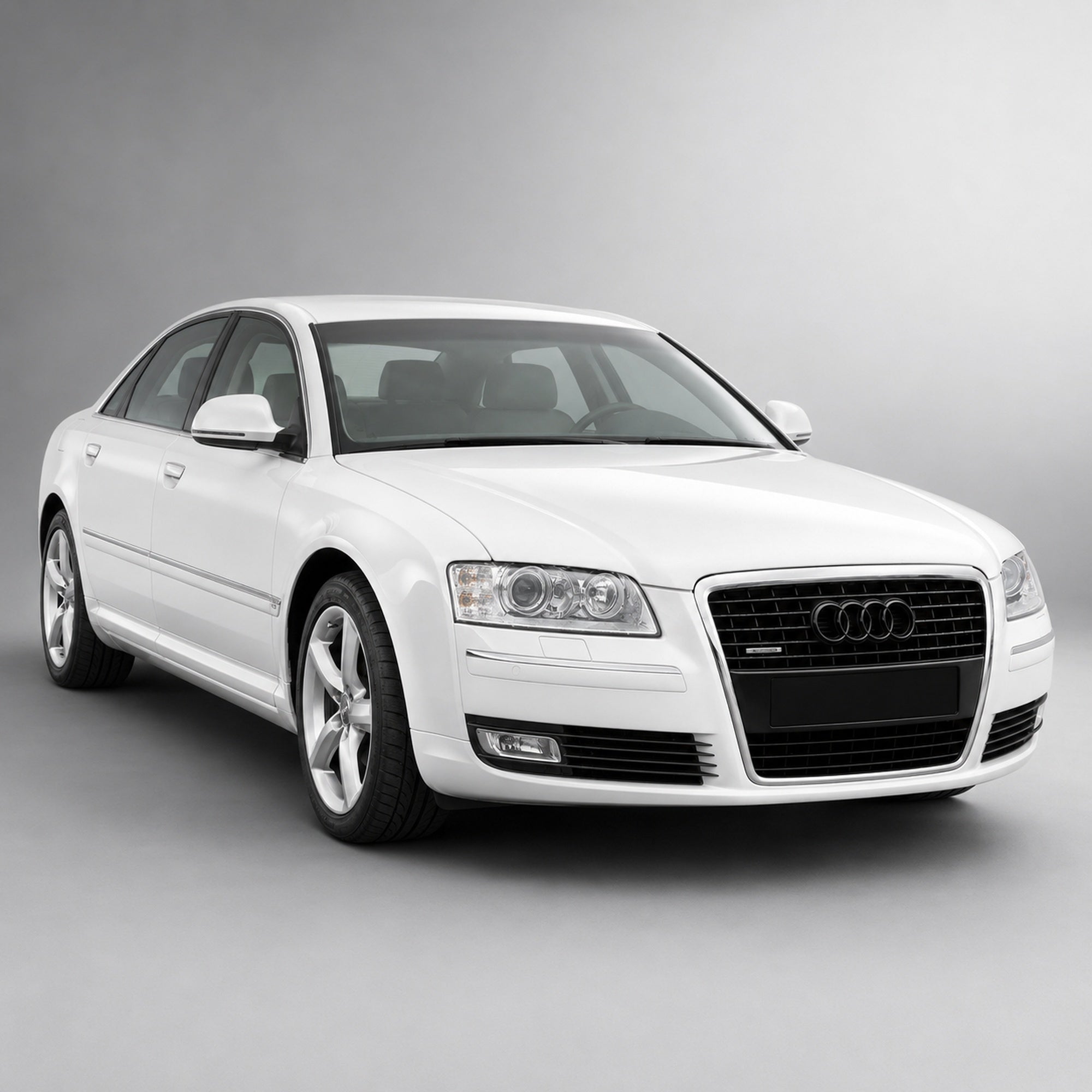 Set embleme Audi A8/S8 D3 Facelift, 275+202 mm, Negru Lucios