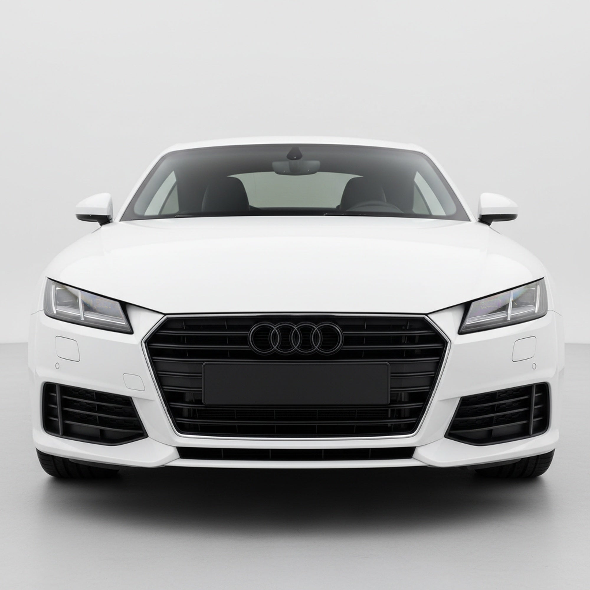 Emblemă față Audi TT / TTS 8J 263 mm pentru grilă originală, Negru Lucios