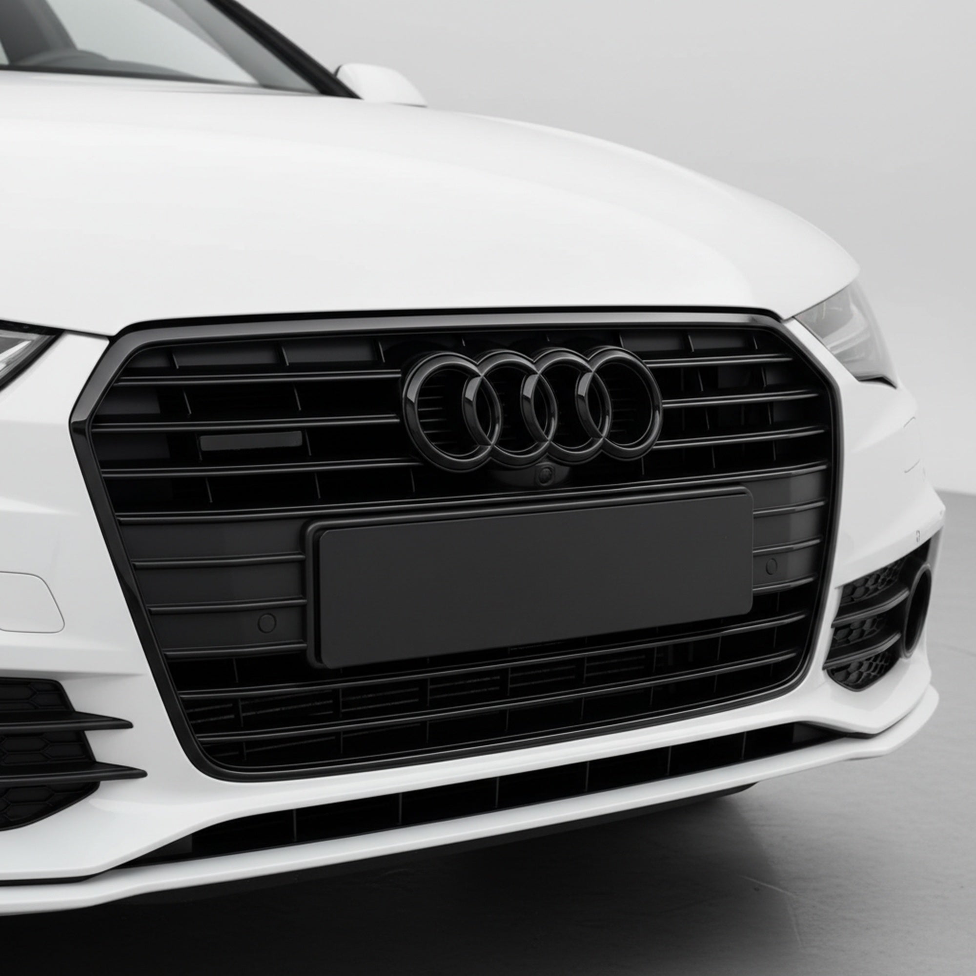 Emblemă față Audi A7 / S7 / RS7 C7 Facelift 282 mm, Negru Lucios
