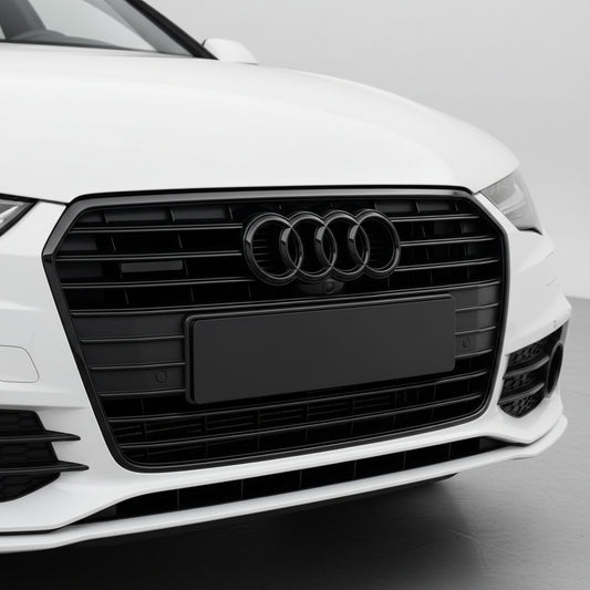 Emblemă față Audi A7 / S7 / RS7 C7 Facelift 282 mm, Negru Lucios