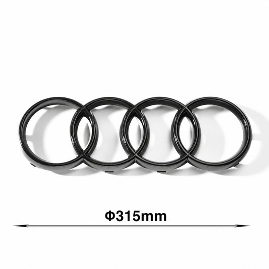 Set embleme Audi Q7 / SQ7 4M, 315+230 mm, Negru Lucios