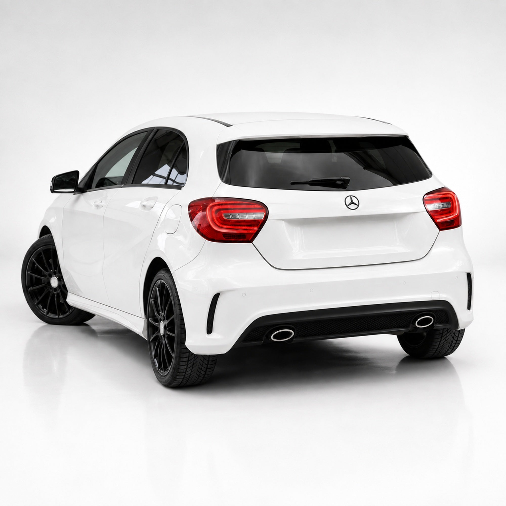 Emblemă Stea Portbagaj Mercedes-Benz A-Class W176 81 mm Negru Lucios, ABS