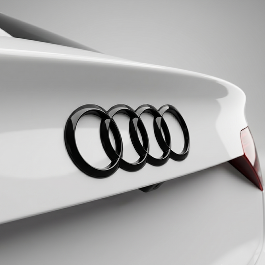 Emblema spate Audi curbata 192mm