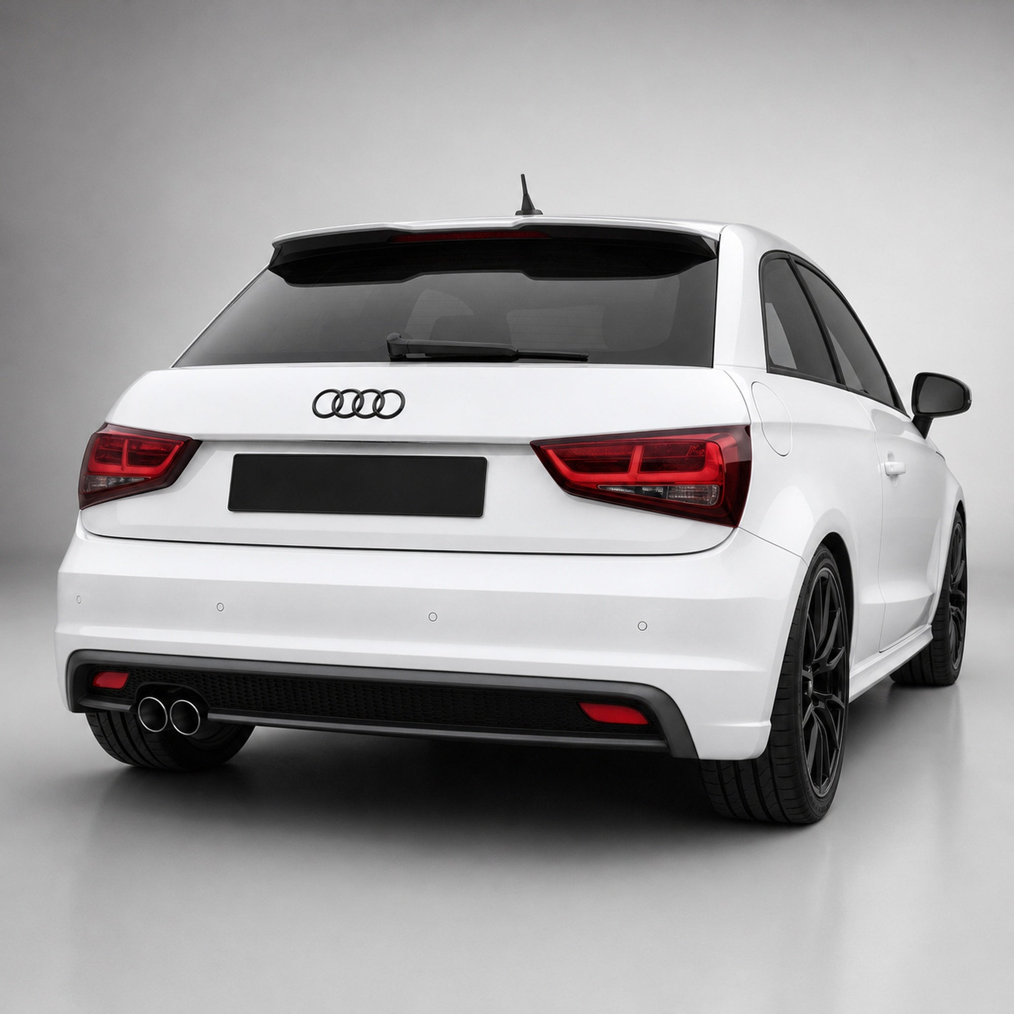Set embleme Audi A1 8X/GB, A6 C8, A7 C8, 273+202 mm, Negru Lucios