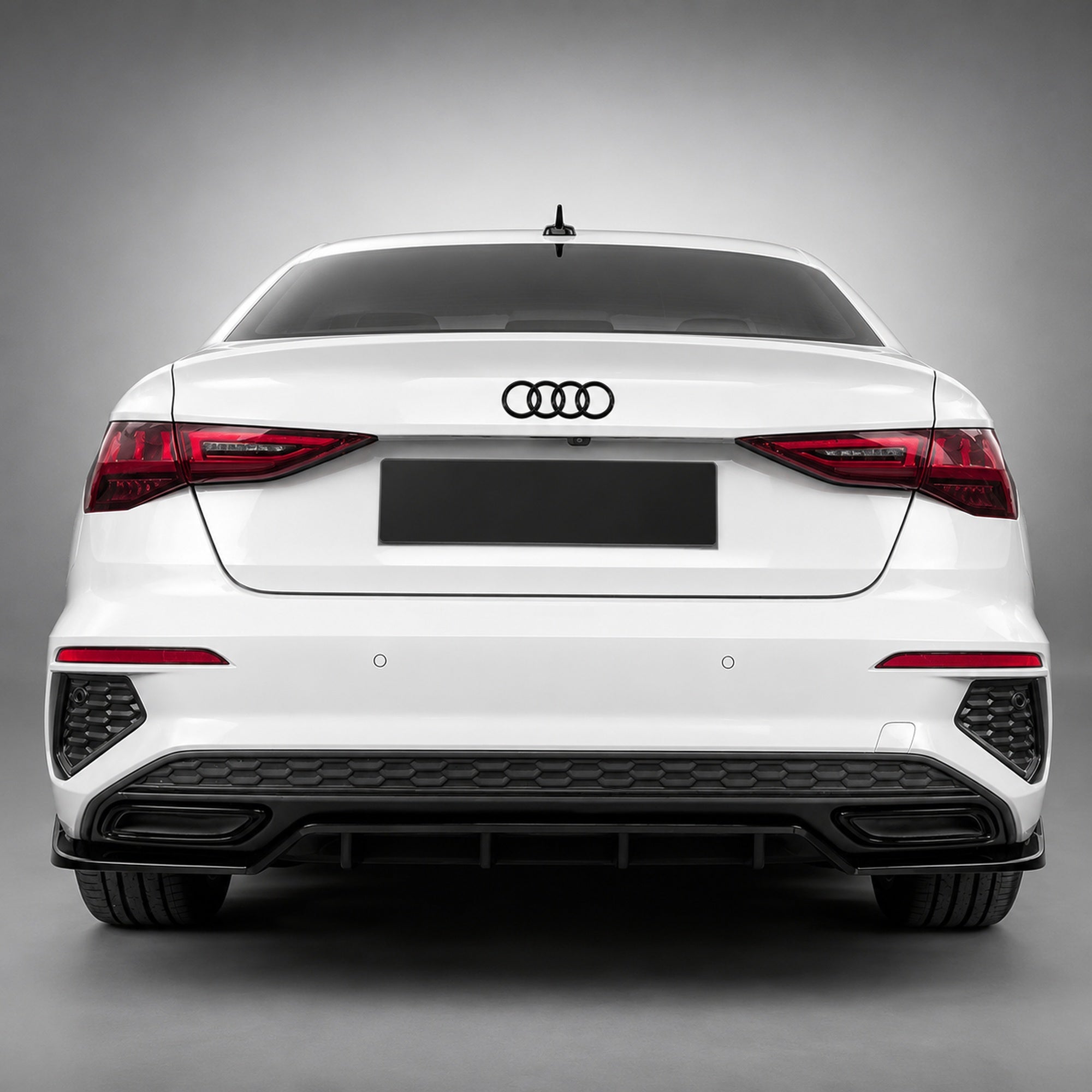 Set embleme Audi A3 8Y Pre-Facelift, A4 B9 Facelift, 249+202 mm, Negru Lucios