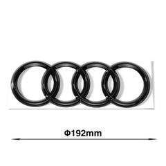 Set embleme Audi A5/S5/RS5 F5 Facelift, 249+192 mm, Negru Lucios
