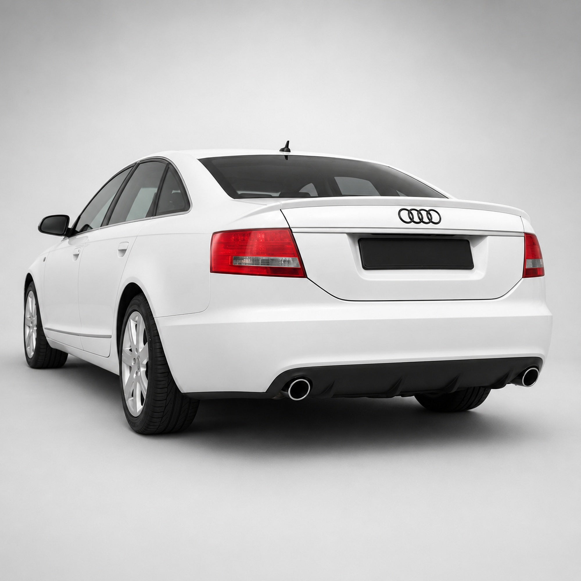 Set embleme Audi A6/S6/RS6 C6, 275+177 mm, Negru Lucios