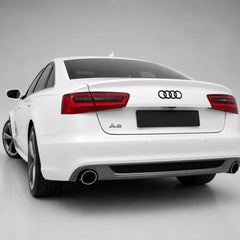 Set embleme Audi A6 C7, Q2 GA, Q3 8U/F3, Q5 8R/FY, Q8, 285+202 mm, Negru Lucios