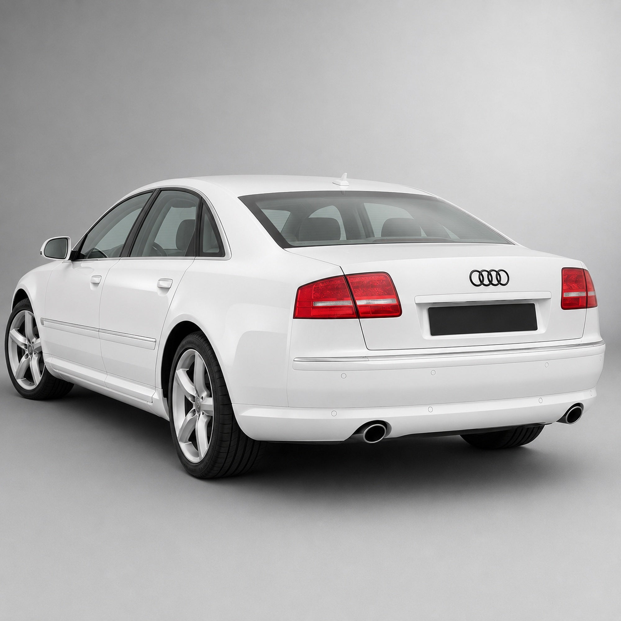 Set embleme Audi A8/S8 D3 Facelift, 275+202 mm, Negru Lucios