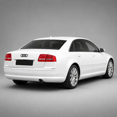 Set embleme Audi A8 D3 Pre-Facelift/D4, Q7 4L, 285+216 mm, Negru Lucios