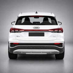Set embleme Audi Q4 e-tron / Q8 e-tron, 285+192 mm, Negru Lucios