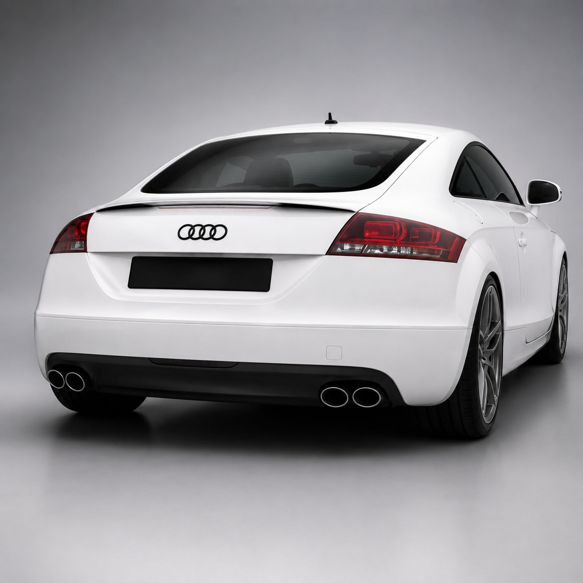 Set embleme Audi TT / TTS 8J, 263+202 mm, Negru Lucios