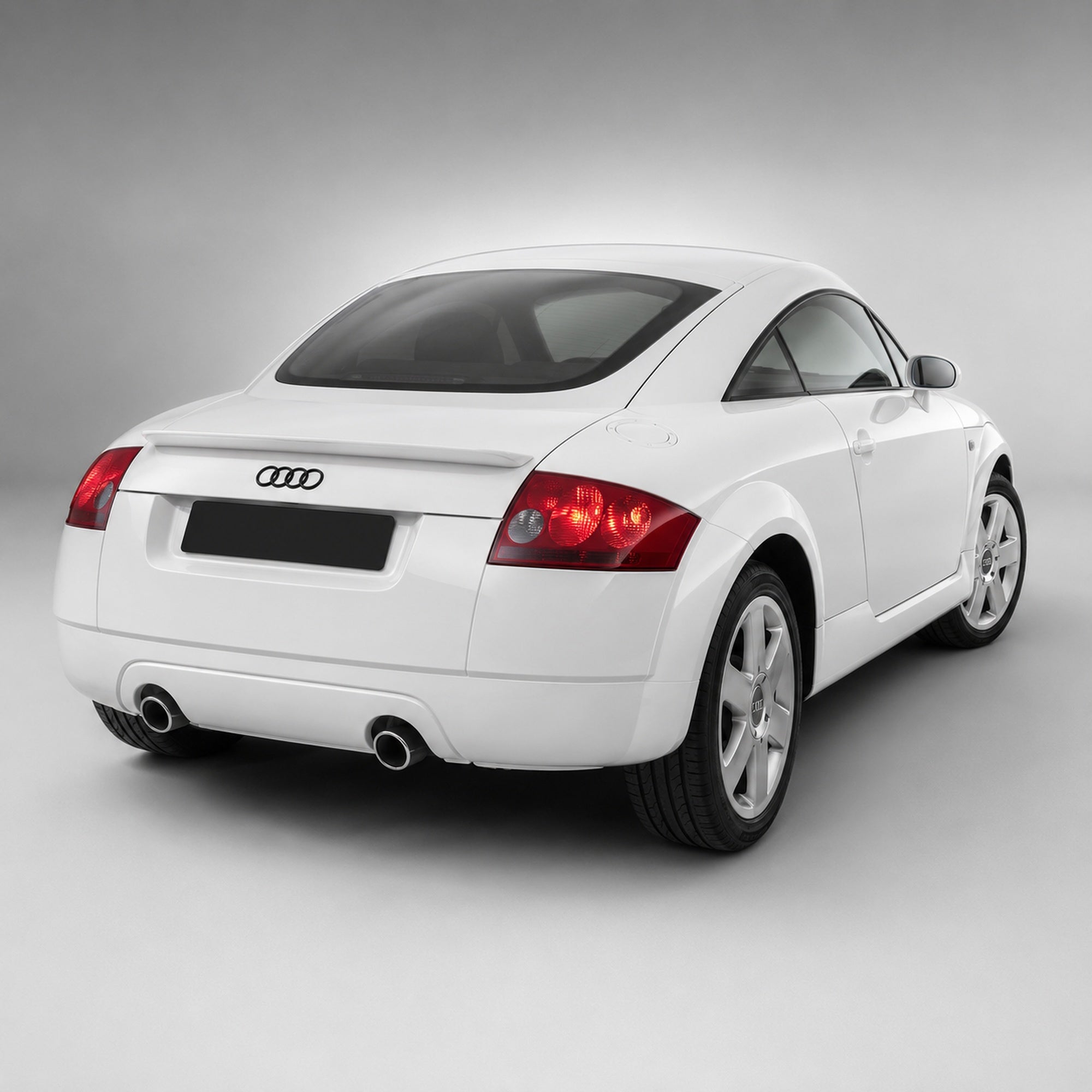 Set embleme Audi TT / TTS 8N, 249+177 mm, Negru Lucios