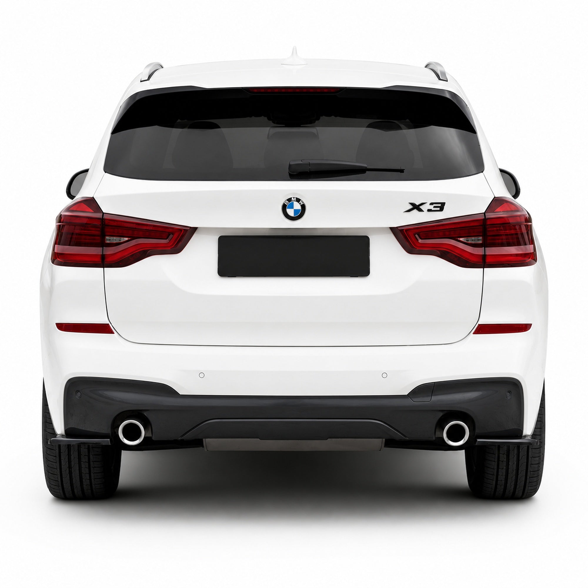 Emblemă BMW X3 Portbagaj/Haion 3x10cm F25 G01 Negru Lucios, ABS