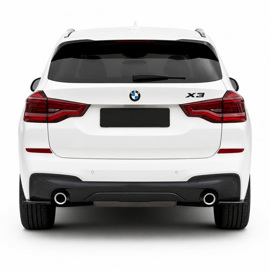 Emblemă BMW X3 Portbagaj/Haion 3x10cm F25 G01 Negru Lucios, ABS