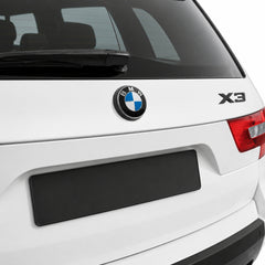 Emblemă BMW X3 Portbagaj/Haion 3x8.5cm E83 Negru Lucios, ABS