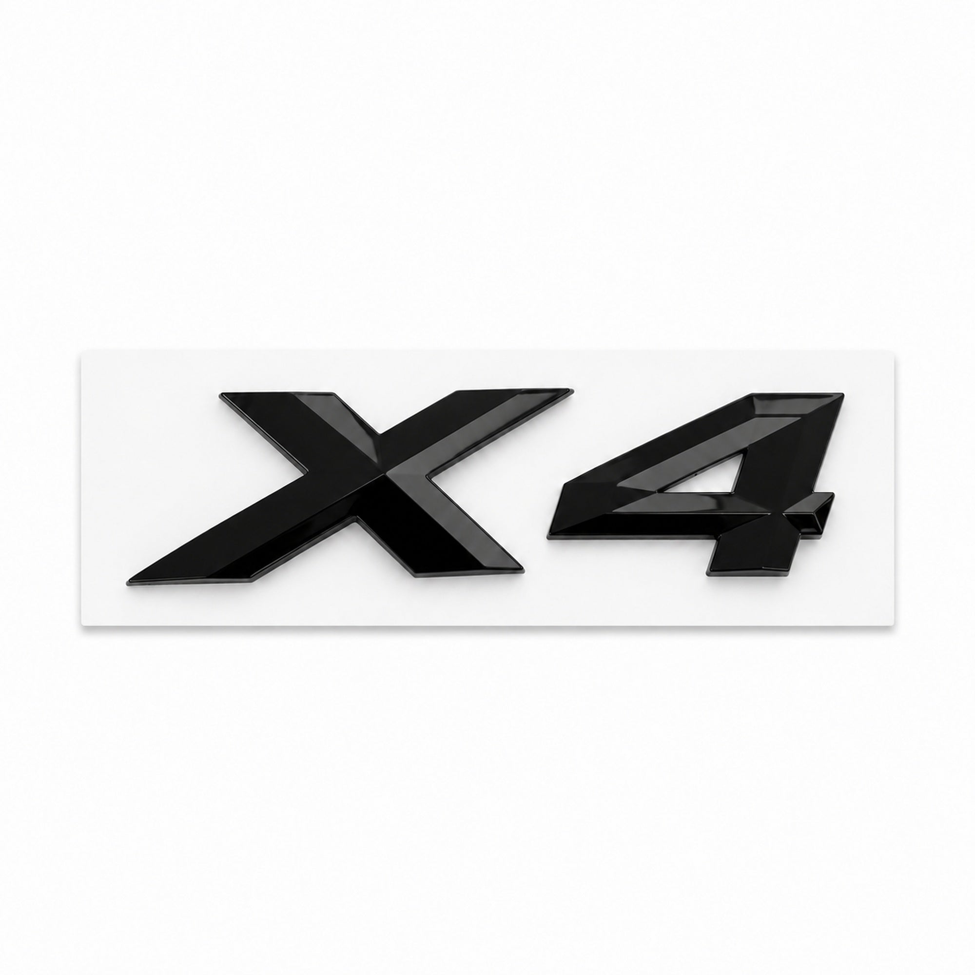 Emblemă BMW X4 Portbagaj/Haion 3x8.5cm F26 G02 Negru Lucios, ABS
