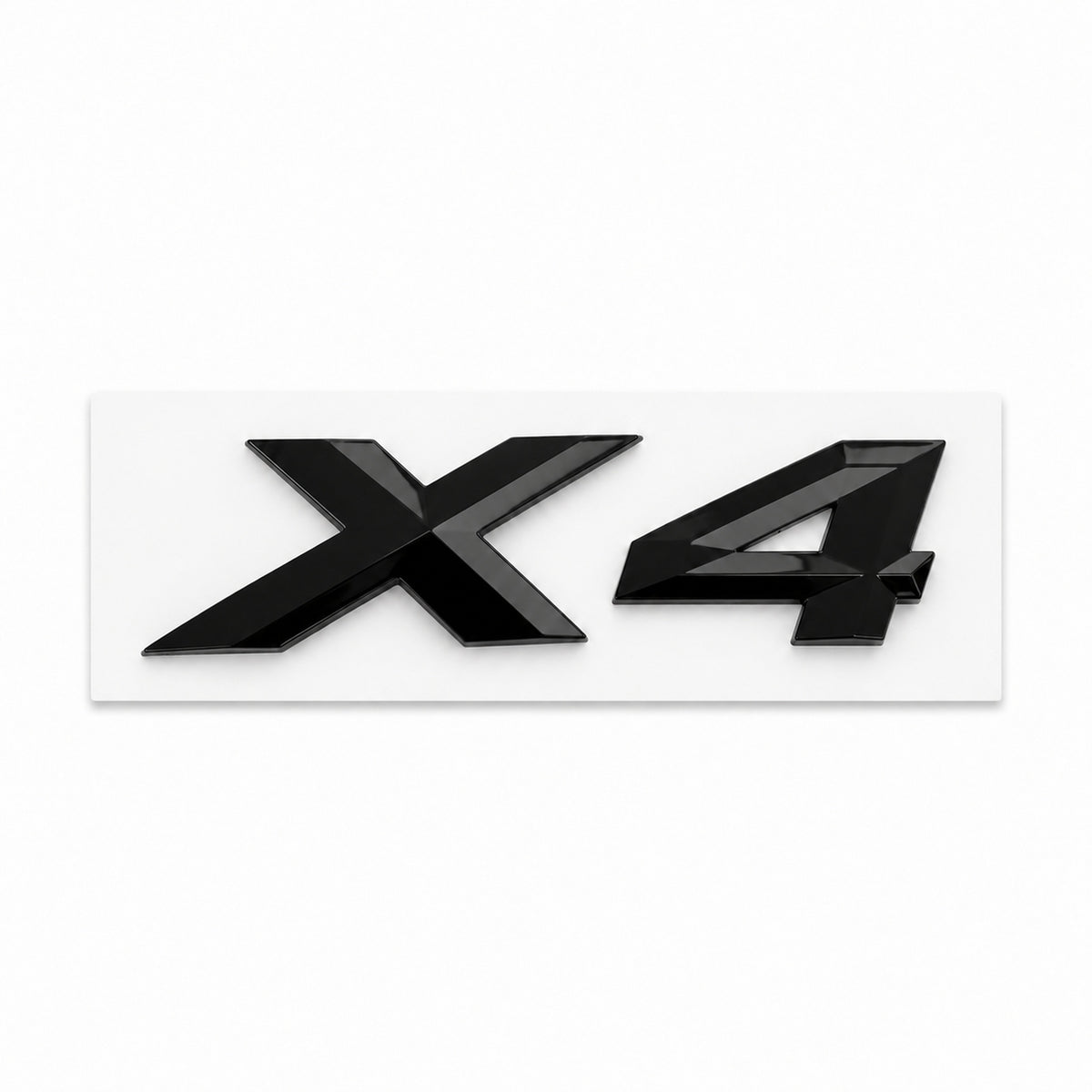 Emblemă BMW X4 Portbagaj/Haion 3x8.5cm F26 G02 Negru Lucios, ABS