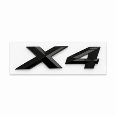 Emblemă BMW X4 Portbagaj/Haion 3x8.5cm F26 G02 Negru Lucios, ABS