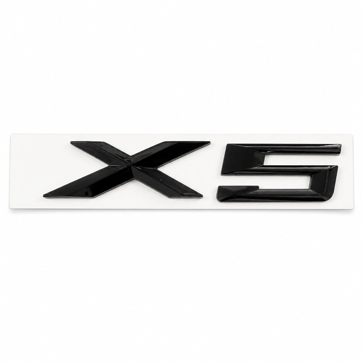 Emblemă BMW X5 Portbagaj/Haion 3x10cm F15 G05 Negru Lucios, ABS