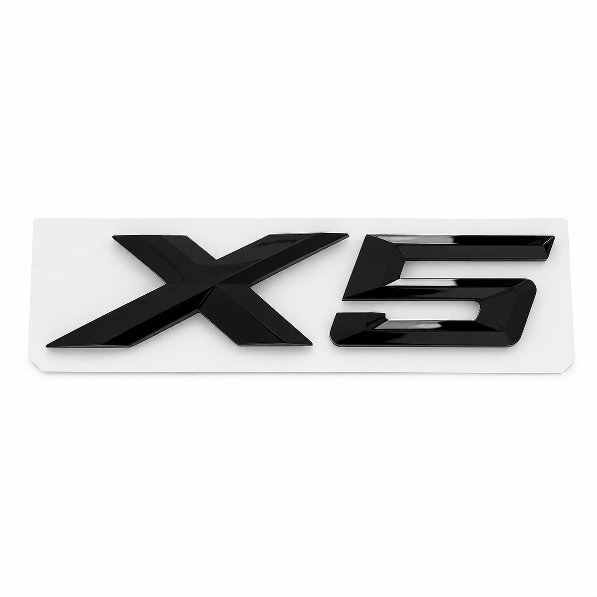 Emblemă BMW X5 Portbagaj/Haion 3x8.5cm E53 E70 Negru Lucios, ABS