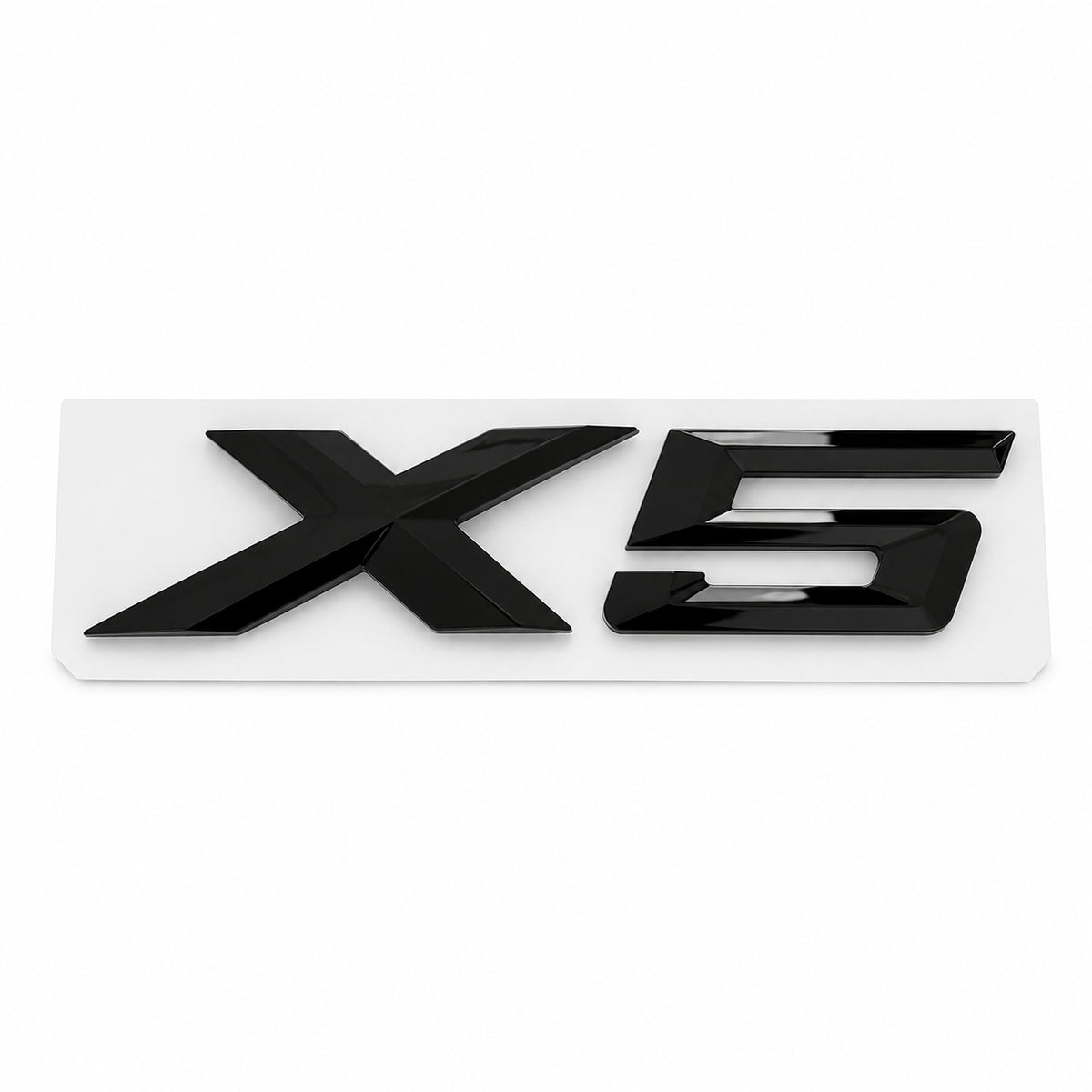 Emblemă BMW X5 Portbagaj/Haion 3x8.5cm E53 E70 Negru Lucios, ABS