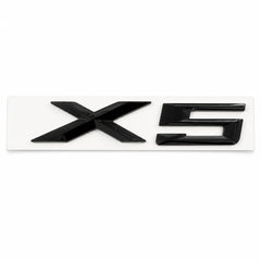 Emblemă BMW X5 Portbagaj/Haion 3x10cm F15 G05 Negru Lucios, ABS