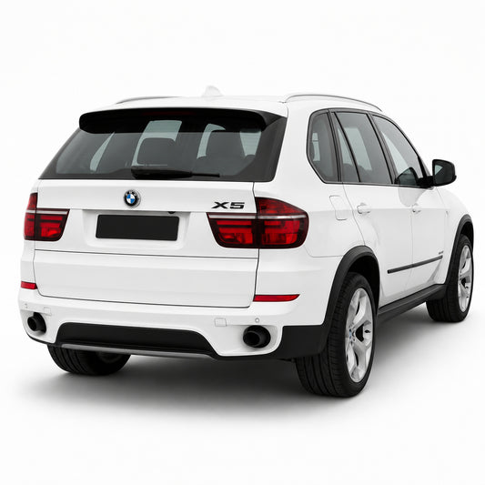 Emblemă BMW X5 Portbagaj/Haion 3x8.5cm E53 E70 Negru Lucios, ABS