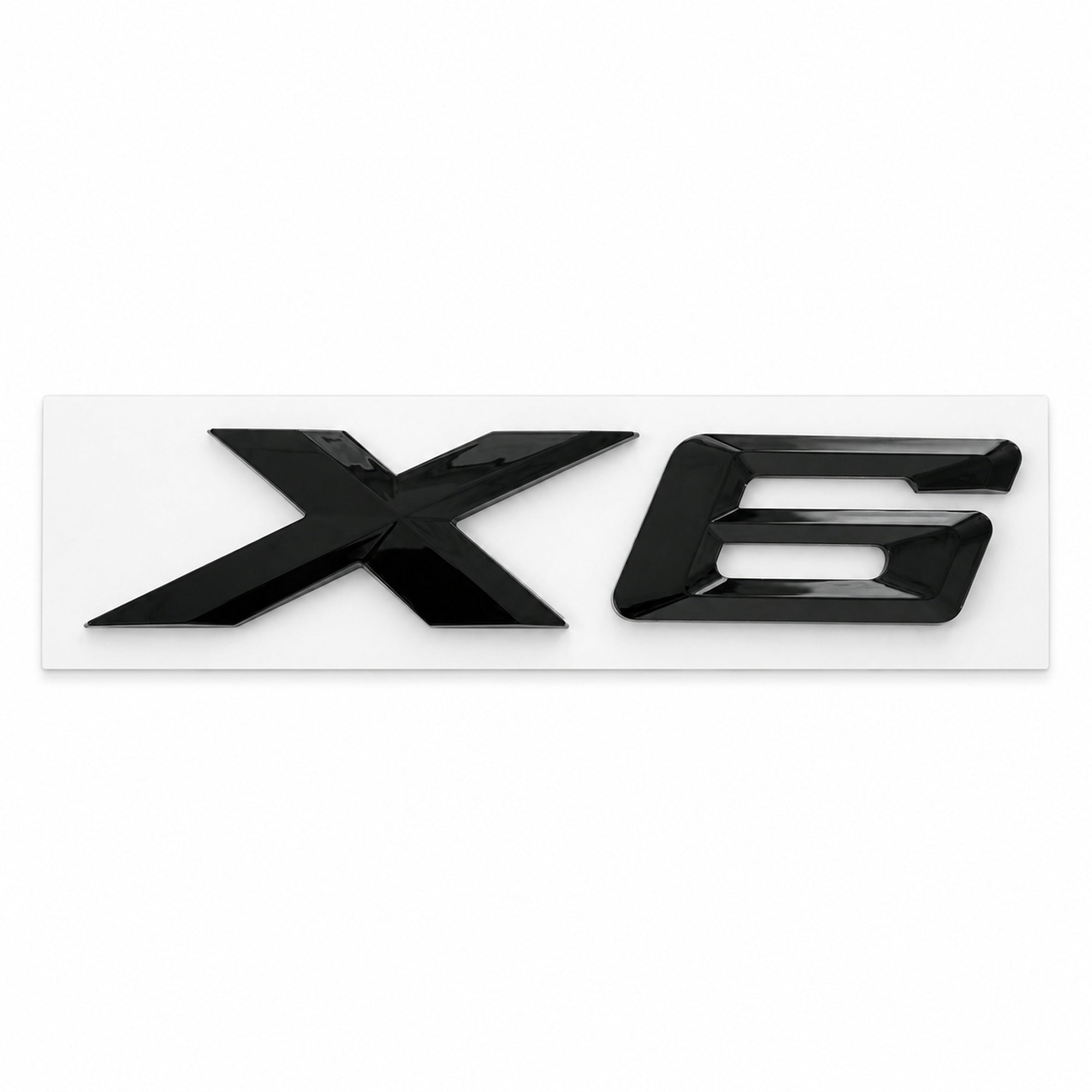 Emblemă BMW X6 Portbagaj/Haion 3x8.5cm E71 Negru Lucios, ABS